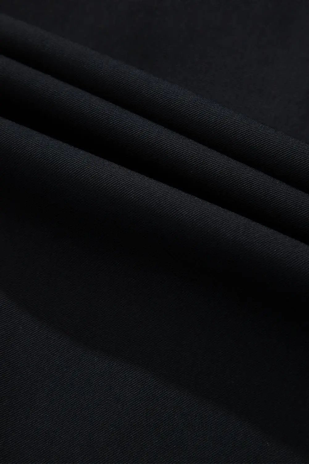 Sleek black zip-up jacket with tab sleeves - Love Salve